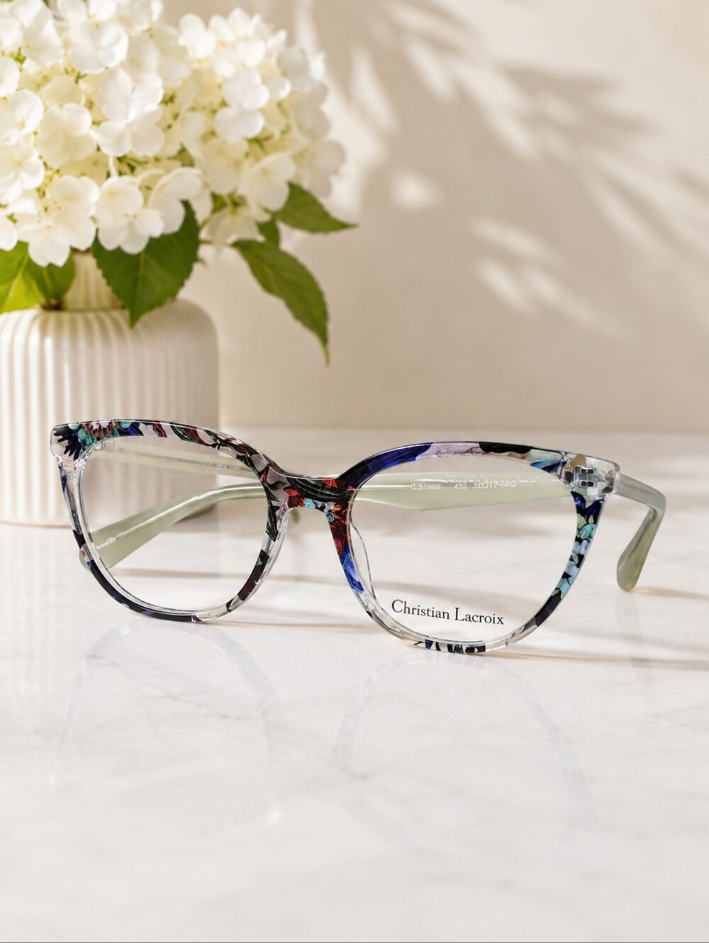 New Christian Lacroix CL1168 Eyeglasses Cateye Floral Butterfly Frame 52-17-140